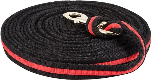 Dura-Tech Cushion Lunge Line for Horses | Stable Use & Horse Training | Horse Lunge Line with Snap | Durable Horse Lead Rope | 30 Foot Length | Replaceable Brass Snap-PurrikoPets