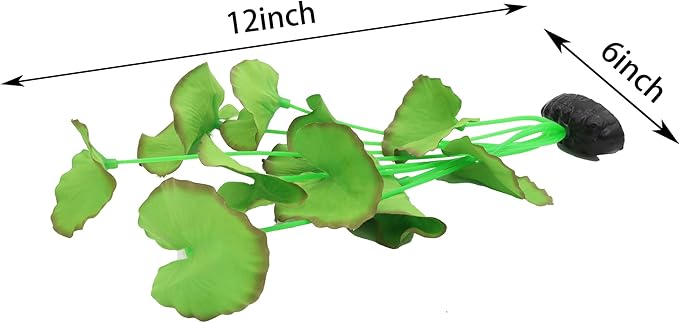 2-Pack 12 Inch Aquarium Silk Aquarium Plants, Artificial Plastic Plant for Small Tank, Goldfish, Fish Hides (Green B, 12 Inch)-PurrikoPets