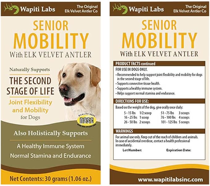 Dog Senior Mobility Formula, 30 gm-PurrikoPets