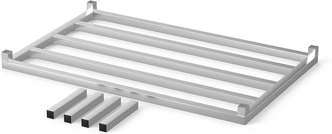 30 in X 48 in. Aquarium Stand | Industrial Style Aluminum Fish Tank Base with Open Frame Design-PurrikoPets