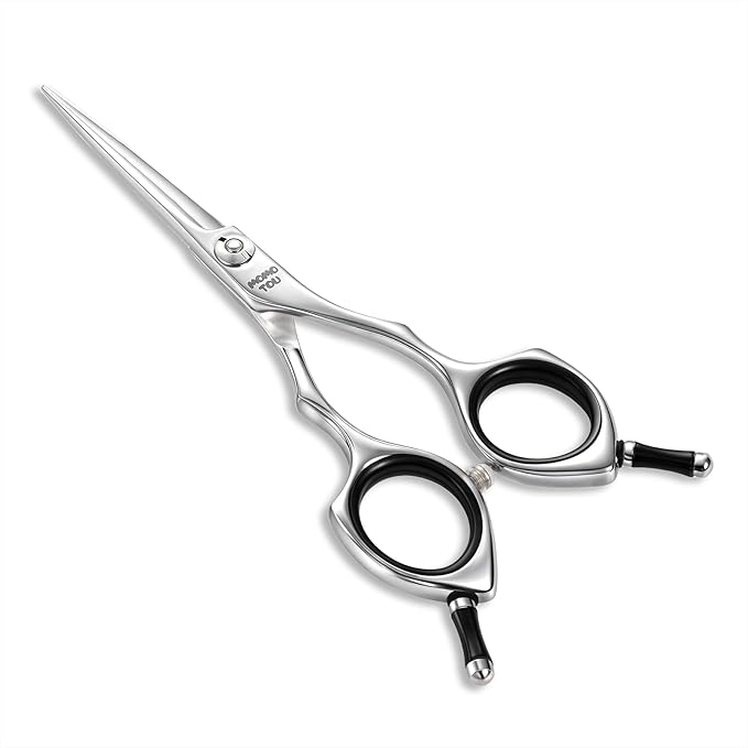 Dog Grooming Scissors 5 inch Small Straight Scissors Super Light Professional 440C Stainless Steel Pet Shears for Trimming Face and Paws Nose Ear Easy Use.-PurrikoPets