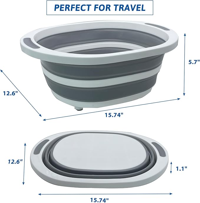 Fhiny Open Cat Litter Box, Small Litter Box for Kittens Low Entry Kitty Potty Pan Foldable Travel Toilet Waterproof for Indoor Small Pet Senior Cats 15.7"×12.5"-PurrikoPets