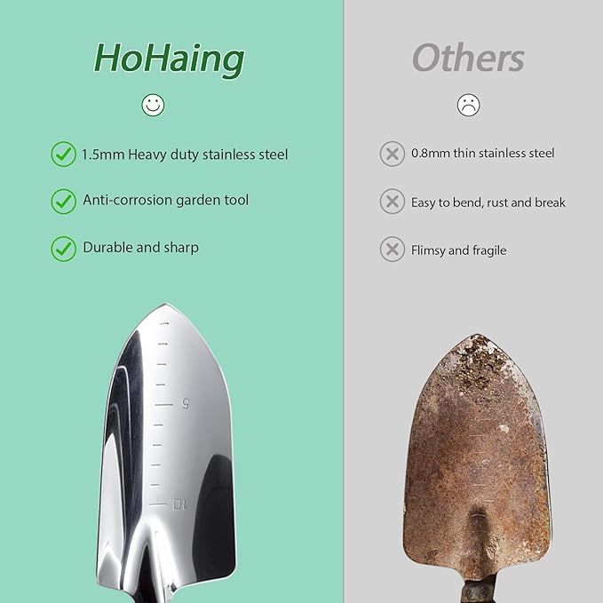 Garden Tool Set, 10 Piece Kit with Heavy Duty Folding Stool, Detachable Storage Tote Bag, Stainless Steel Tools, Gifts for Women Men Green-PurrikoPets