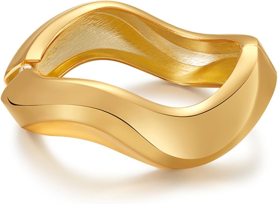 YMBYCM Chunky Bangle Bracelets for Women Trendy Wide Chunky Cuff Bracelets Wrap Bracelet