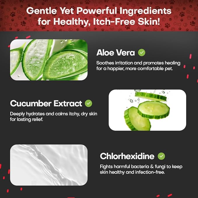 2% Chlorhexidine Wipes for Dogs 3X Larger | Yeast Infection Ringworm Fungus Hot Spot Itch Relief | Medicated Antibacterial Antifungal Extra Gentle Soothing Topical Wipes for Dog Cat | 50 Wipes-PurrikoPets