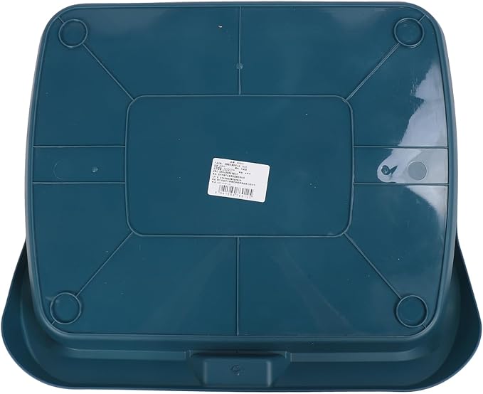 Fabater Dog Potty Toilet Training Tray, Portable Multifunctional Mesh Puppy Training Toilet Pad Holder with Bafflel for Small Dogs Puppies (Peacock Blue)-PurrikoPets