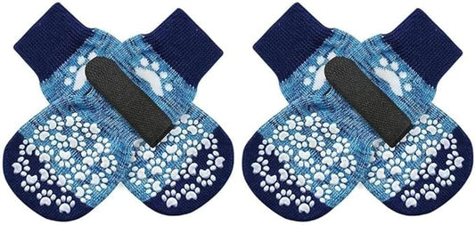 EXPAWLORER Anti Slip Dog Socks to Prevent Licking Paws, Dog Shoes for Hot Pavement, Dog Booties for Small Medium Large Senior Dogs, Traction Control Boots & Paw Protectors for Hardwood Floors-PurrikoPets