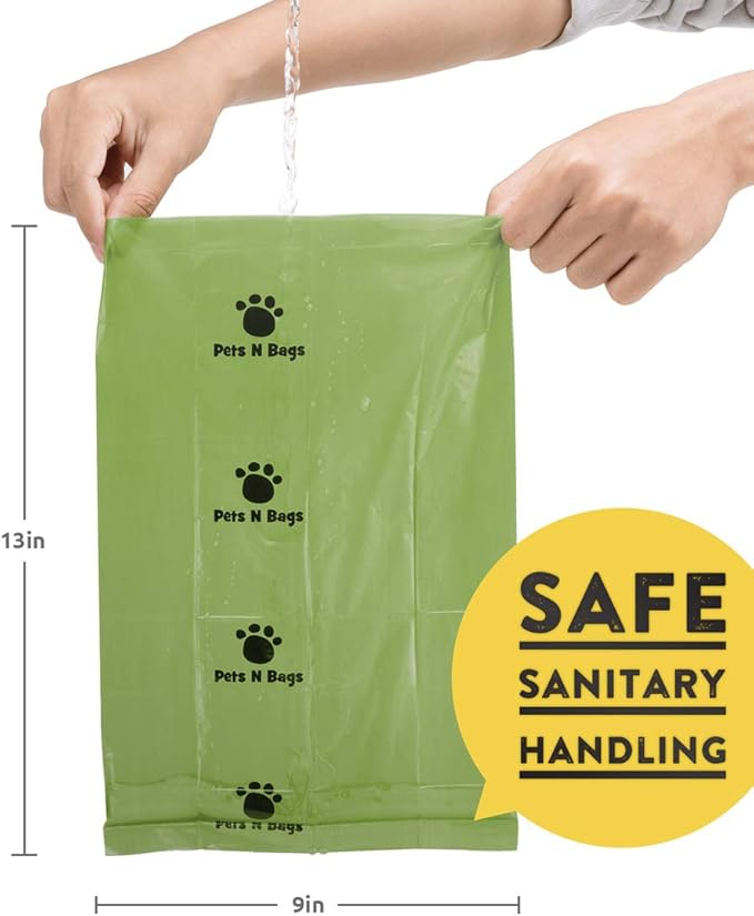 Dog Waste Poop Bags, Dog Bags for Poop, Refill Rolls (60 Rolls / 900 Count, Unscented), Includes Dispenser-PurrikoPets