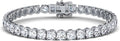0.50-15 Carat Lab Grown Classic Diamond Tennis Bracelet 4 Prong Setting Luxury Collection (F-G Color, SI Clarity) Length- 7 Inch
