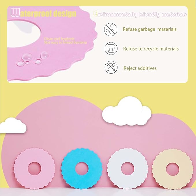 4Pcs Soft Cat Cone, Collar for Cats to Stop Licking, Lightweight, Disposable & Hygienic with Weekly Throwing Design, Multiple Wearing Methods (S/M/L)-PurrikoPets