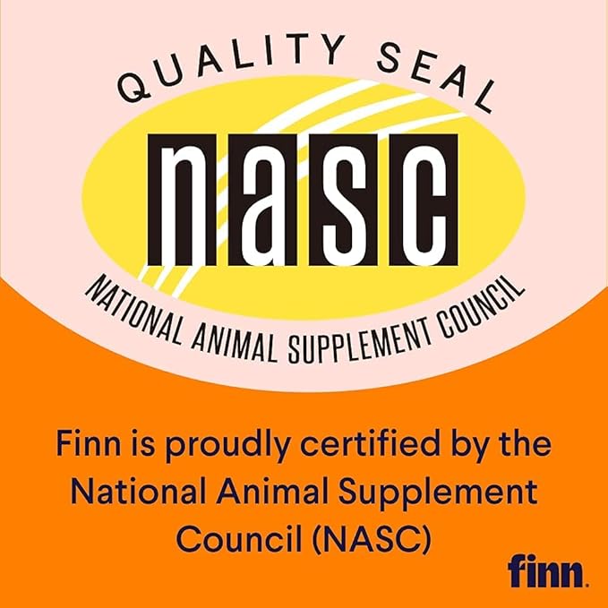 Finn Hip and Joint Supplement for Dogs | Glucosamine, Chondroitin & MSM for Joint and Mobility Support | with Turmeric, BioPerine and B-Vitamins | 90 Soft Chews-PurrikoPets