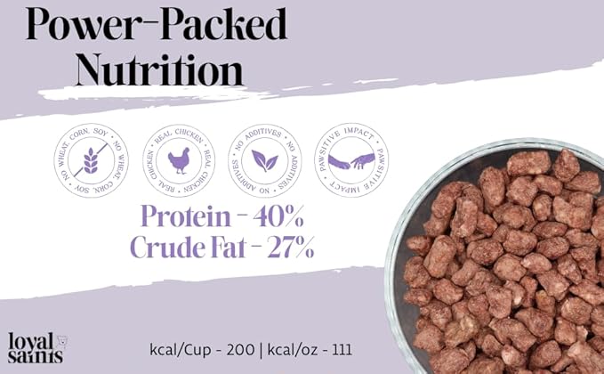Freeze Dried Raw Dog Food - Premium Chicken Flavor with High Protein & Grain Free Dog Food for Small or Large Breeds and Picky Eaters - Versatile as Meal Topper, Pet Snack & Treats, 5 Oz-PurrikoPets