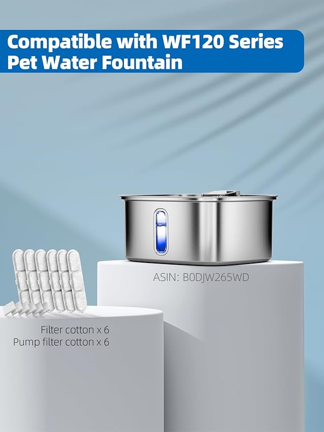 Dog Water Fountain for Large Dogs, 9L/2.4Gal Stainless Steel Dog Fountain with Visible Window & Filtration, Automatic Pet Water Bowl Dispenser Indoor, for All Dogs and Multi-Pet (Filters)-PurrikoPets