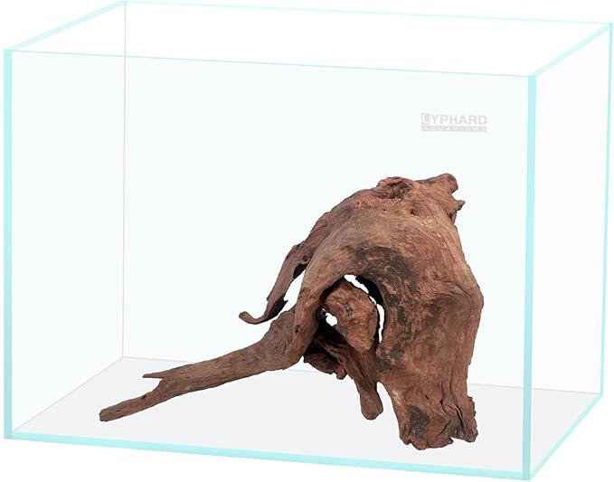 15 Gallon Rimless Aquarium, Ultra Clear Glass Low Iron Rectangular Fish Tank L19.6×W13×H13.8 Inches Thickness 6mm with EVA Foam Mat Included-PurrikoPets