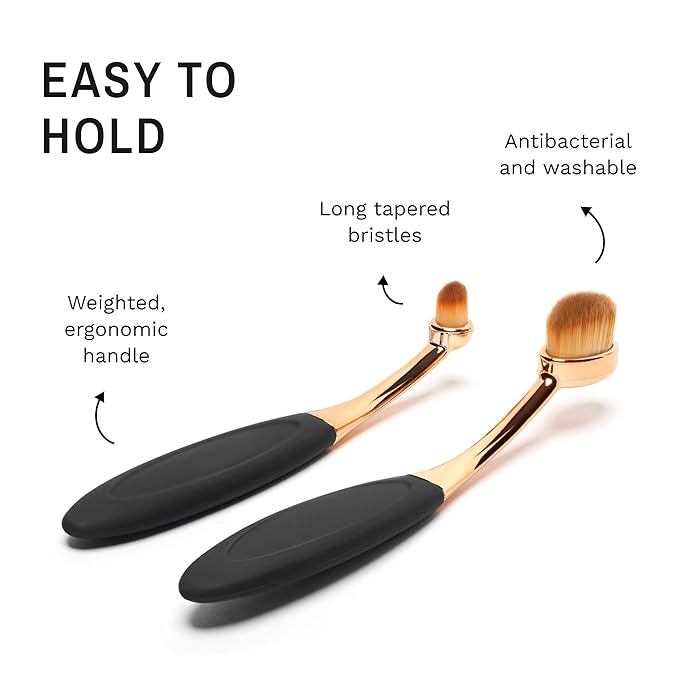 Eye Envy ProPowder Applicator Brush for Dogs and Cats. Use to safely and evenly apply Tear Stain Powder. Small. Washable superfine fiber hair. Long tapered bristles. Ergonomic handle-PurrikoPets