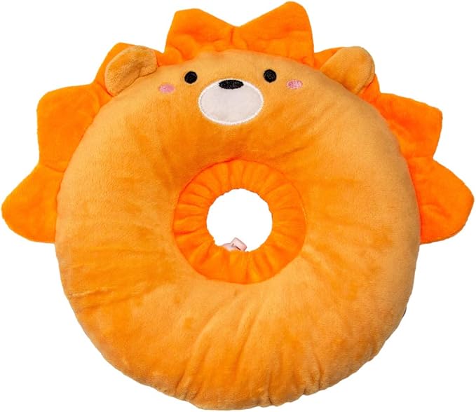 Adjustable Cat Recovery Collar Soft,Cute Pet E-Collar Neck Cone After Surgery Wound Healing Protective Cone Fit for Kitties, Small Dogs(ELC05-lion-l)-PurrikoPets