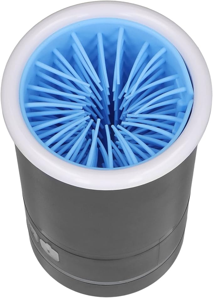 gernie Electric Pet Washer, 2000mAh USB Rechargeable Automatic Dog Washer 2 in 1 Portable Dog Foot Cleaner with Soft Brush for Small Medium Dogs s and Cats-PurrikoPets