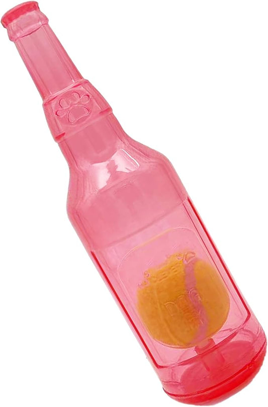 Dog Squeaky Floating Toy for Small Medium Large Dogs Training Fetch Indestructible Dog Chew Toys Indoor Pool Beach Outdoor Pet Supplies Red M-PurrikoPets