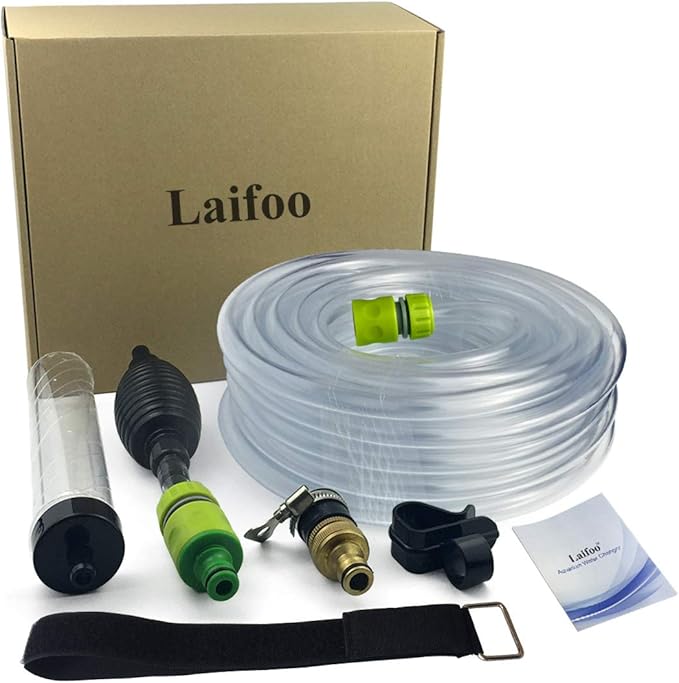 50ft Aquarium Water Changer Gravel & Sand Cleaner Fish Tank Siphon Cleaning Tools-PurrikoPets