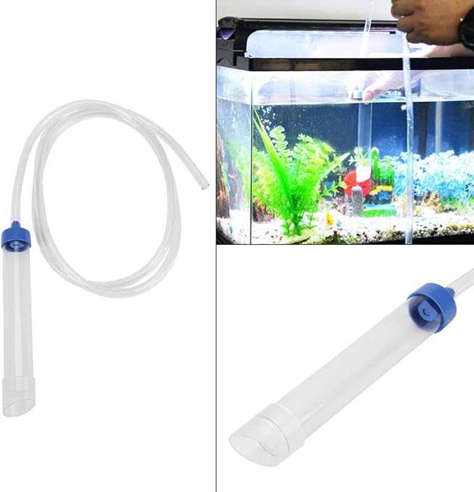 Fish Tank Siphon Cleaner Aquarium Siphon Tube, Aquarium Water Changer, Fish Tank Gravel Cleaner Aquarium Fish Tank Cleaner Aquarium Siphon, Long Nozzle Water Changer Aquarium Cleaning Tool-PurrikoPets