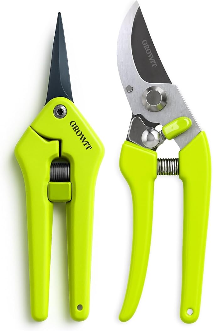 2-Pack Stainless Steel Gardening Scissors, Pruning Shears and Clippers for Gardening-PurrikoPets