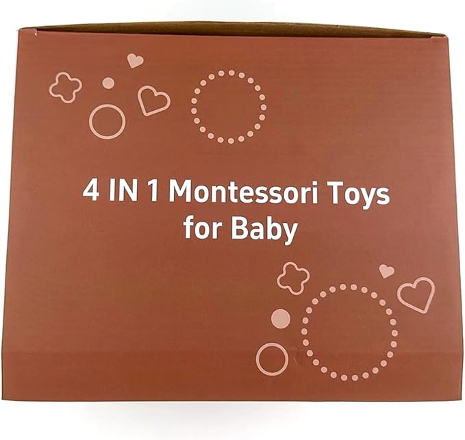 4 in 1 Baby Toys for 6 12 18 Month, Learning Toys for Babies 6-12 Months, Busy Cube, Stacking Sorter, Piano Xylophone Pull String Travel Toy, Birthday Gifts for Toddlers 1 2 Years Old-PurrikoPets