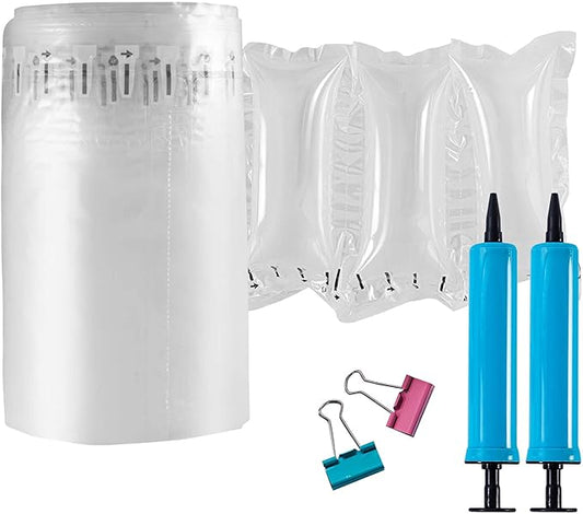 Air Pillows for Shipping with pump 400 Count Inflatable Packaging Air Bags, Alternative to Packing Peanuts, Packing Box filler Purse Stuffers for Shape 3.54" x 7.87"-PurrikoPets