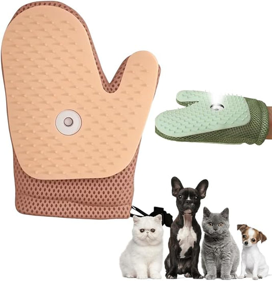 2025 New Pet Hair Removal Glove, Upgrade Electrostatic Pet Grooming Gloves for Cats and Dogs, Efficient Cat Gloves-PurrikoPets