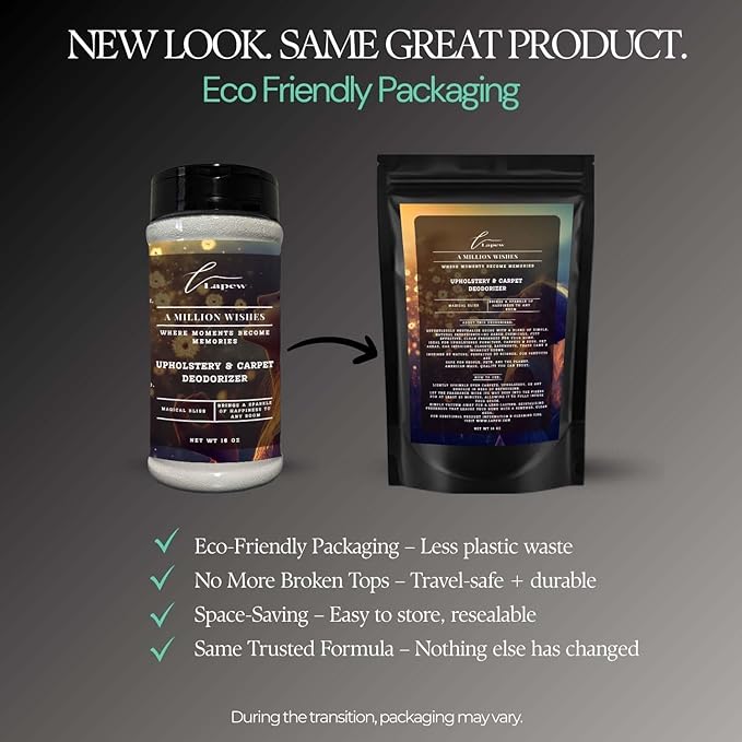 A Million Wishes Carpet Freshener Powder: Powerful Odor Eliminator for Home, Upholstery Deodorizer, Carpet Deodorizer, Pet Urine, Cat Litter Box - A Million Wishes Fragrance.-PurrikoPets