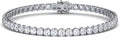 0.50-15 Carat Lab Grown Classic Diamond Tennis Bracelet 4 Prong Setting Luxury Collection (F-G Color, SI Clarity) Length- 7 Inch