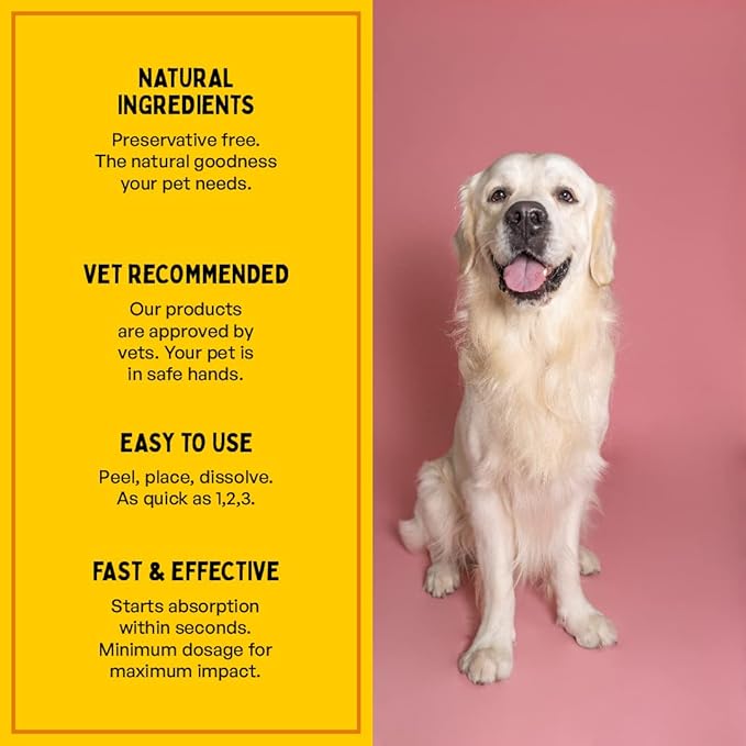 Fresh Breath Oral Strips for Dogs & Cats | Natural Spearmint & Thymol for Easy and Convenient, All-Natural Oral Care (30 Oral Dissolving Strips)-PurrikoPets