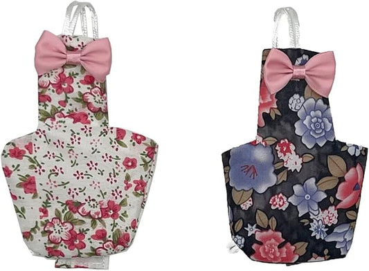 2 PCS Parrot Nappy Clothes Comfort Fit Pink&Balck Parrot Nappy Clothes for Parrots Cockatiels-PurrikoPets