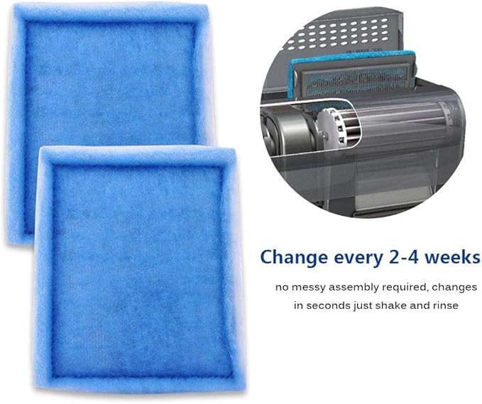 Fish Tank Filters, Aquarium Filter Cartridge Compatible with Rite-Size C & Fit for EZ-Change #3 20-40/30-60 Gallon Fish Tank Power Filter Replacement, 10PACK-PurrikoPets