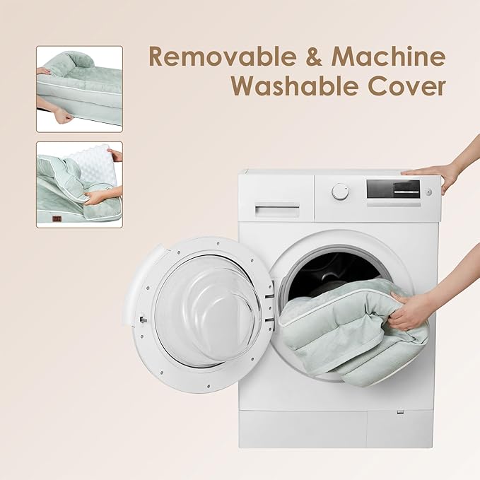 EHEYCIGA Orthopedic Dog Bed for Small Dogs, Waterproof Memory Foam Small Dog Beds with Sides, Non-Slip Bottom and Egg-Crate Foam Medium Pet Couch Bed with Washable Removable Cover, Sage Green-PurrikoPets