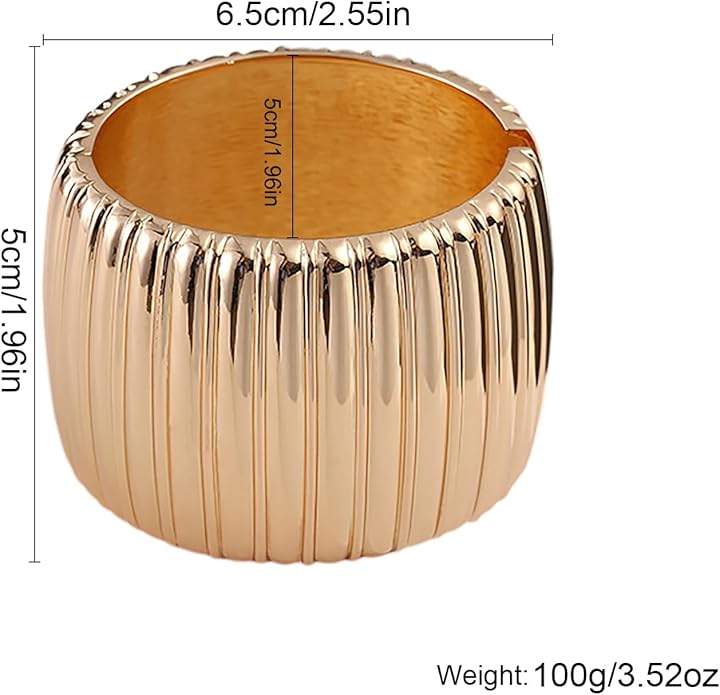 YMBYCM Chunky Bangle Bracelets for Women Trendy Wide Chunky Cuff Bracelets Wrap Bracelet