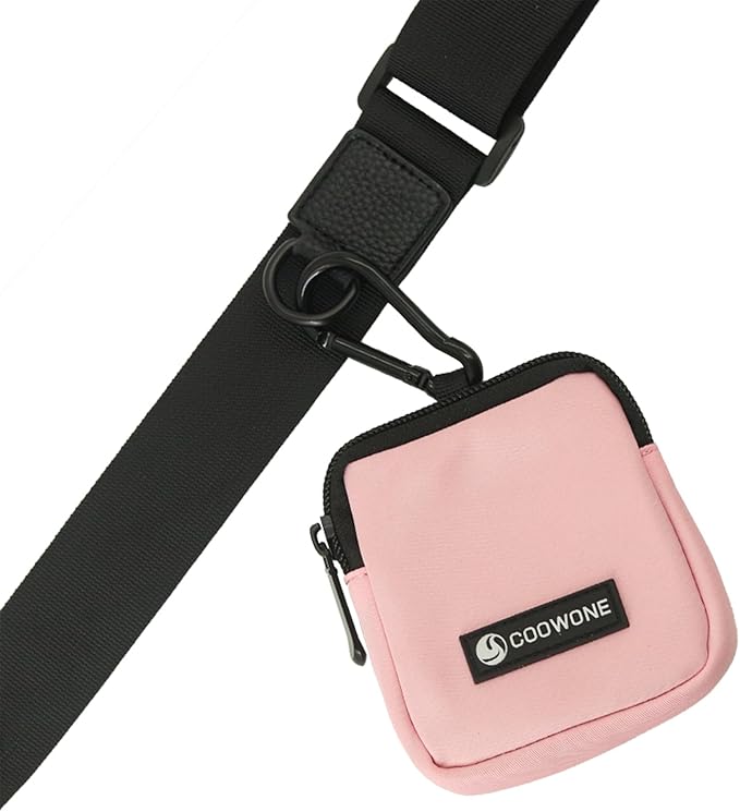 Dog Treat Pouch 2 PCS, Waterproof Small Dog Treat Bag for Leash, Hands Free Dog Walking Bag with Carabiner, Dog Poop Bag Holder for Pet Puppy Travel or Outdoor Use, Zipper Closure to Avoid Spilling-PurrikoPets