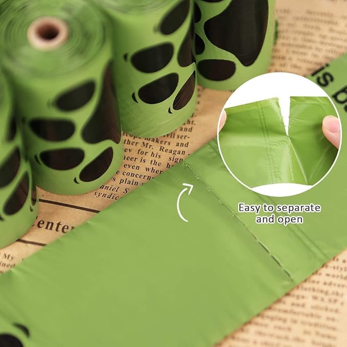Dog Poop Bags Rolls 540 Count, Unscented Refill Rolls, 9" X 13" Doggie Poop Bags, Dog Waste Bags BY PobbY-PurrikoPets