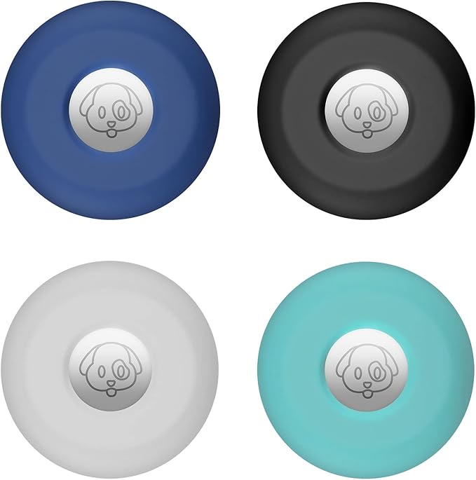 for Airtag Holder for Dog Collar, Cibaabo Silicone Air Tag Case Cover Compatible with Apple Airtags for 0.8-1.2inch Cat Pet Collar Harness Loop-PurrikoPets