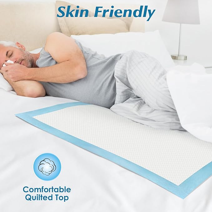 50 Count 36" x 36" Super Absorbency Disposable Underpads - Leakproof Quick Drying Pads for Baby, Puppy & Adults, Bed Pads, Incontinence & Dog Pee-PurrikoPets