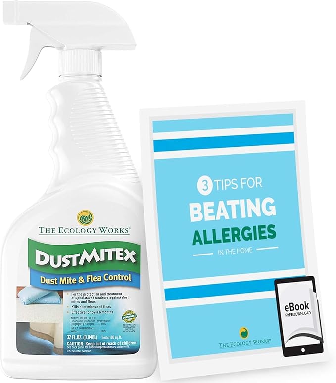 DustmiteX Spray - Allergy & Asthma Relief - Removes Dust Mites from Home, Bed, Pet Bedding & Furniture-PurrikoPets