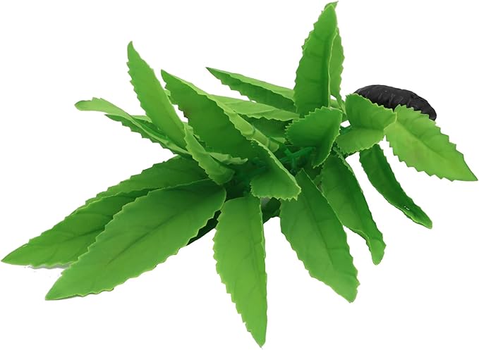 2-Pack 12 Inch Aquarium Silk Aquarium Plants, Artificial Plastic Plant for Small Tank, Goldfish, Fish Hides (Green A, 12 Inch)-PurrikoPets