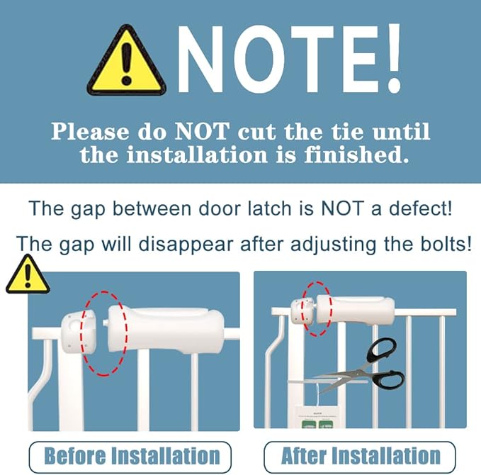 Extra Wide Baby Gate 38.5-43.5 Inch Walk Through Pressure Mounted No Drill Safety Child Gate with Door Tension Metal Gate for Stairs Doorway Puppy Dog Cat-PurrikoPets