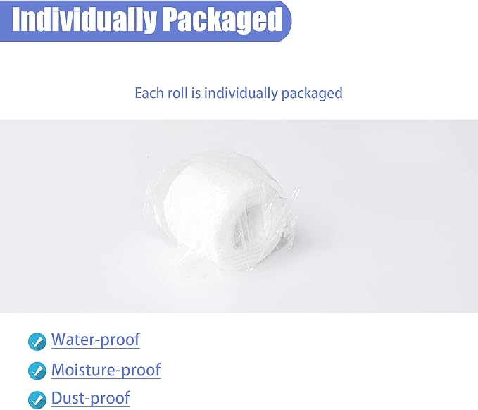 9 Pack 2" x 5 Yards Self Adhesive Bandage Wrap Self Stick Wrap for Ankle, Wrist, Finger, Sports, Breathable Cohesive Vet Tape for Pets (White)-PurrikoPets