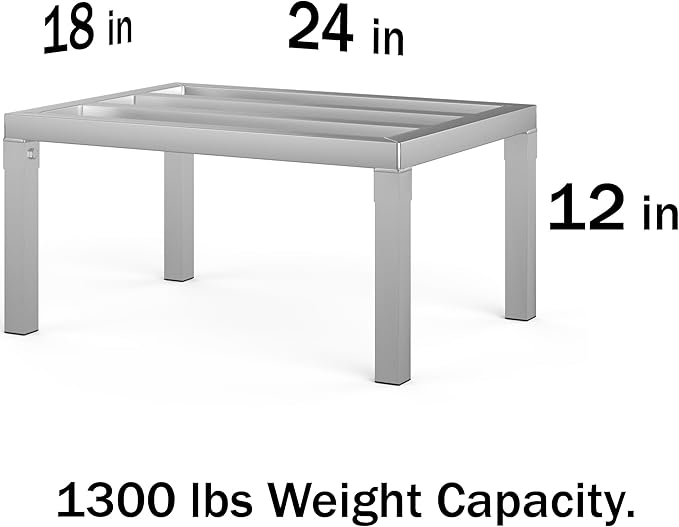 18 in X 24 in. Aquarium Stand | Industrial Style Aluminum Fish Tank Base with Open Frame Design-PurrikoPets