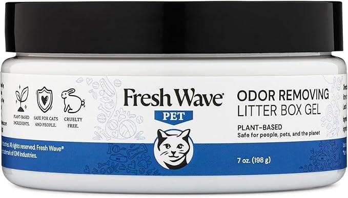 Fresh Wave Odor Removing Litter Box Gel, 7 oz. | Safer Pet Odor Eliminator for Home and Litter Box Area-PurrikoPets