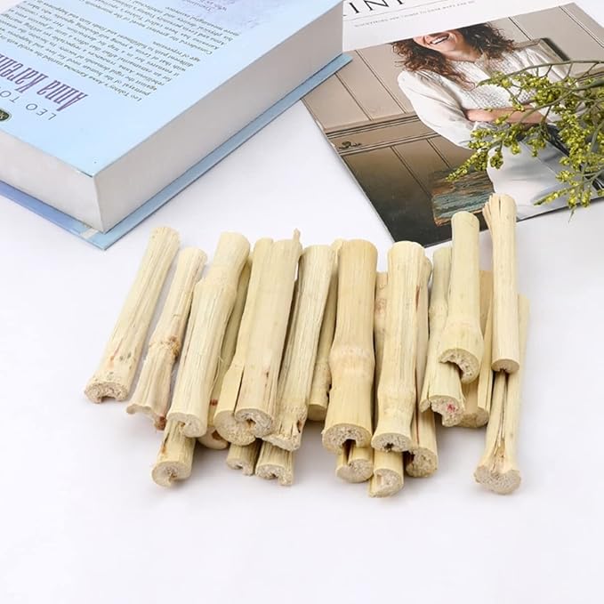 300g Snacks Sweet Bamboo Chew Toy for Rabbits Chew Sticks for Hamster Chinchilla Guinea Pig,Molar Treats Snack for Small Animals-PurrikoPets