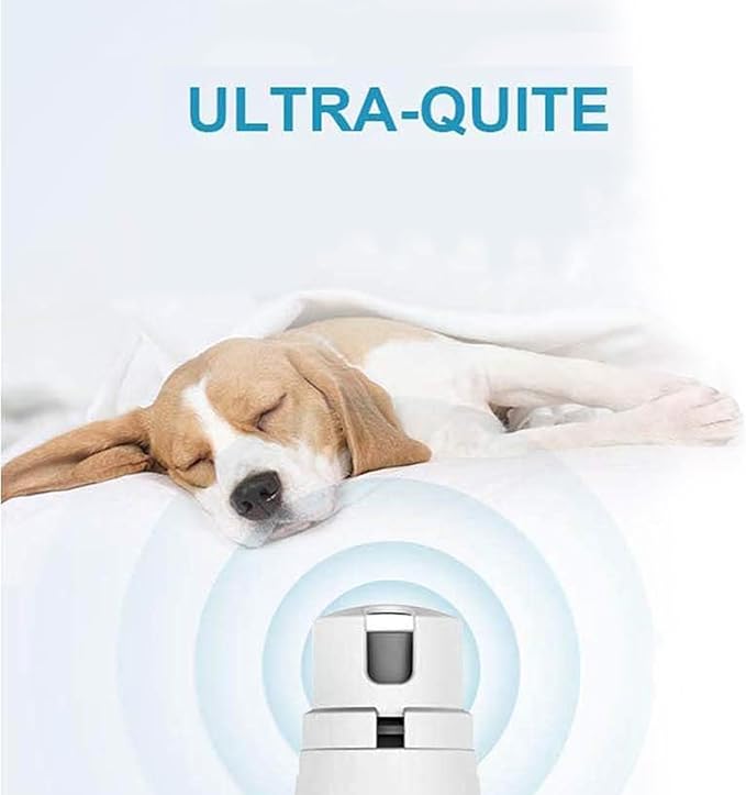 Dog Nail Grinder by Pet Republique - 2 Speed Electric Rechargeable Nail Grinder - Gentle, Quiet, Low, Painless Nail Trimmer - Multi-Setting Grinder for Any Small or Medium Dog, Cat, and Pet Claw-PurrikoPets