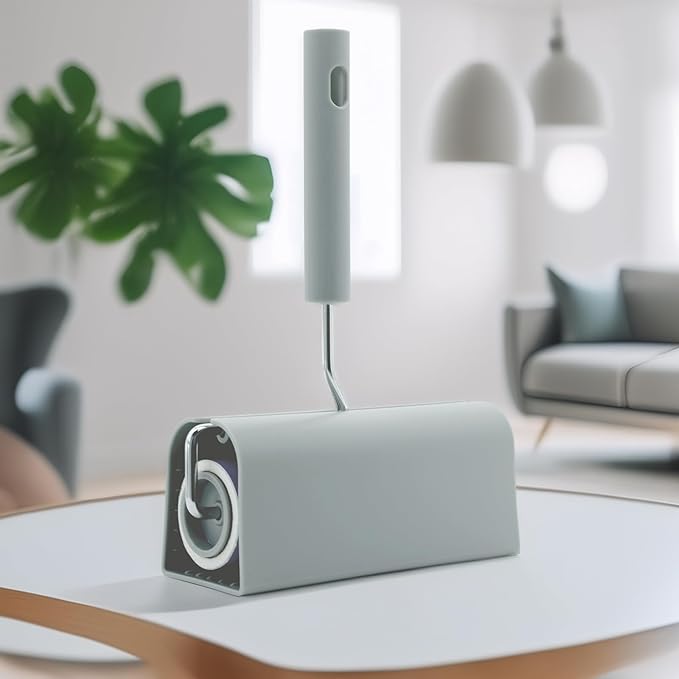 Extra Sticky Large Surface Lint Roller, 6.3'' Giant Lint Roller for Pet Hair, Lint Remover Roller for Cat Hair, Clothes, Furniture, 1 Handle + 270 Sheets, with Dust-Proof Case-PurrikoPets