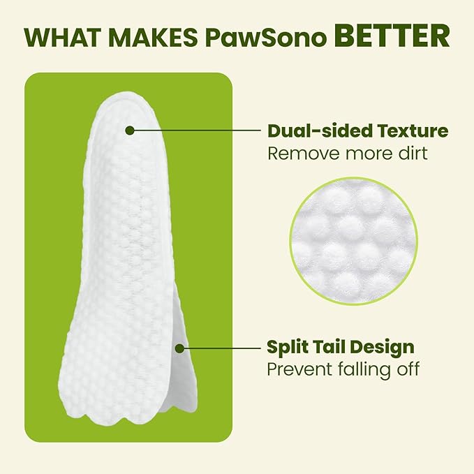 Dog Ear Finger Wipes for Dogs & Cats, 150 Count-PurrikoPets