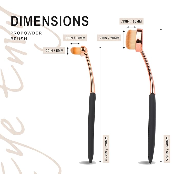 Eye Envy ProPowder Applicator Brush for Dogs and Cats. Use to safely and evenly apply Tear Stain Powder. Small. Washable superfine fiber hair. Long tapered bristles. Ergonomic handle-PurrikoPets